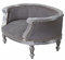 Hundebett Barock Silber Grau Hundesofa Small Katzenbett cat700e19 Palazzo Exclusiv
