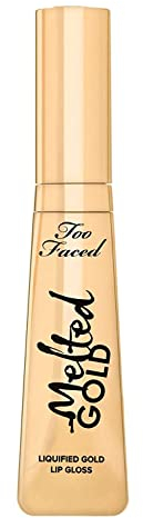 TOO FACED MELTED GOLD LIQUIFIED GOLD LIP GLOSS GLITZER