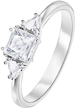 SWAROVSKI Damen-Ringe Edelstahl Kristall '- Ringgröße 58 5402447