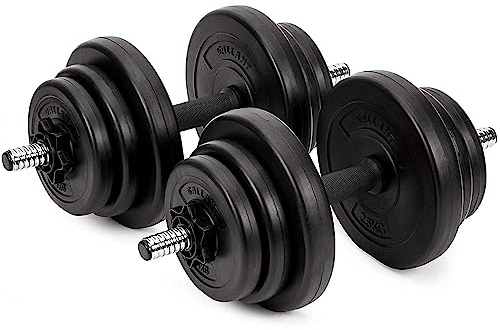 20kg Dumbbells Set For Men Women - Adjustable Free Hand Weights Dumbbell Excellent for Weight Lifting Body Building Home Gym Training Equipment Barbell Bench Press Exercise