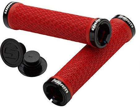 Sram Griffe Locking Double Clamps & End Plugs rot + SCHLAUCHFLICKEN