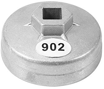 Keenso Ölfilterschlüssel, Universal 67mm 14-Flöten-Aluminiumkappe Ölfilterschlüssel Patronenkappengehäuse-Entfernungsschlüssel-Steckschlüssel