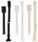 Lansonee Soft Comfortable Adjustable Low Back Bra Converter Straps Set 2 Hooks (White, Black, Beige)