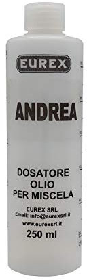 Eurex srl Dosatore Olio per Miscela 250 ml Personalizzato con Il Tuo Nome: Aurora. Completo di Tappo, Scala Graduata e percentuali 2-4% 2,5-5% 3-6% (3)