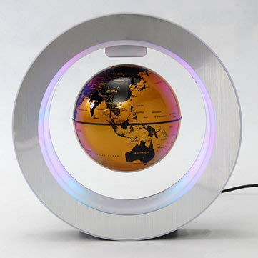 TuToy Led Elektronische Magnetische Schwimmende Globus Levitation Decor Planet Erde Karte Geschenk - Gold