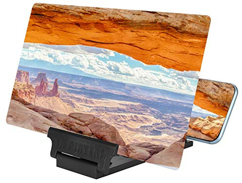 Lupa, Amplificador de Pantalla Plegable para Teléfono Móvil Zoom Smartphone Screen Ampliador de Teléfono Celular óptico con Zoom 3D HD
