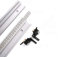 ArtisanShow 600mm 45 Type T-tracks with Movable/Fixed Scale Aluminum Alloy T-tracks Slot with Left/Right Type Accurate Miter Track Stop Table Saw Accessories for Woodworking DIY Tools (Fixed Scale)
