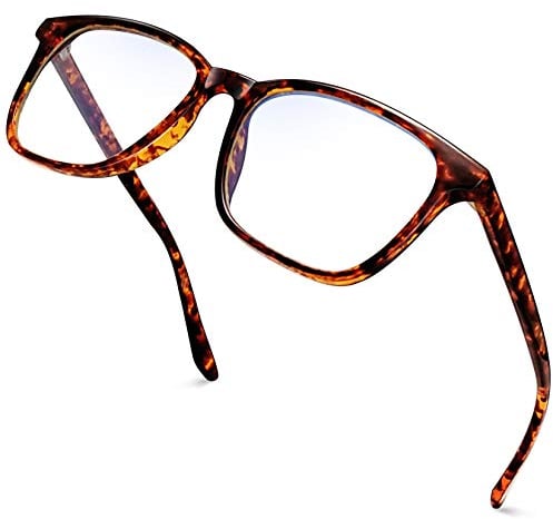 Joopin Blaulichtfilter Brille Damen Blaufilterbrille Herren und Gaming Brille mit Blaulichtfilter Blue Light Glasses for PC TV and Gaming (TR90 Leopard)