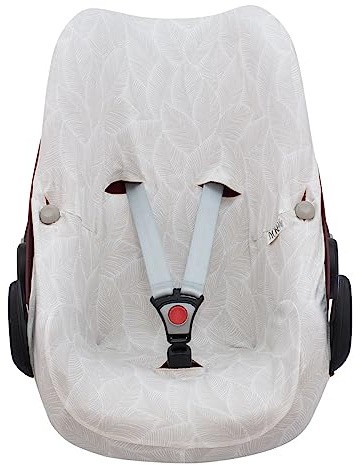 JYOKO KIDS Baumwollbezug für Autositz kompatibel mit Pebble Maxi Cosi, Bebe Confort (Bloom)