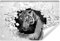 Muralo Selbstklebende Fototapete 180 x 120 3D Effekt Tiger Tapete Tiere Katze Explosion Ziegel Wohnzimmer Schlafzimmer Wandbilder XXL Wand Br. 180 cm x Hö. 120 cm