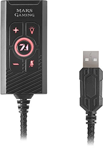 Mars Gaming MSC2, Carte Son Externe, USB 7.1, PS5/PS4/PC/Mac/Switch, Noir