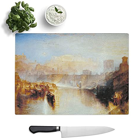 Agripina by Joseph Mallord William Turner - Textured Chopping Board - Worktop Saver - Cutting Board - Heat Resistant, Shatterproof and Hygenic - 39 x 28.5 cm