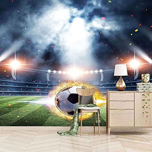 FVGKYS Wandbild 3D enutzerdefinierte Wohnkulturenutzerdefinierte Wandgemälde 250x175cm Fußballstadion Selbstklebend Poster Tapete Für Tv Sofa Hintergrund Wohnzimmer Schlafzimmer Badezimmer Einfache Wo