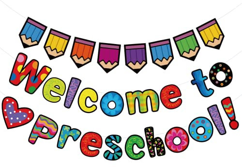 Welcome Back Banner Decorations Classroom Decoration Welcome Bulletin Board Banner Welcome to Preschool Banner for Classroom Back to School Teacher Supply