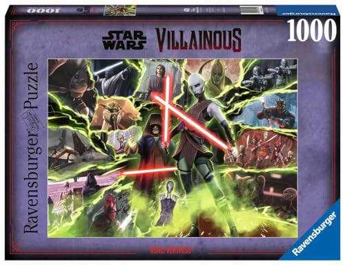 Ravensburger Puzzle 17341 - Asajj Ventress - 1000 Teile Star Wars Villainous Puzzle für Erwachsene und Kinder ab 14 Jahren