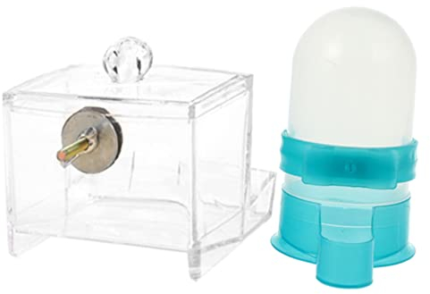 POPETPOP Automatischer Futter Und Wasserspender Für Hühnerkäfige Hühnerfutterbox Mit Transparentem Design Hühnerwassertränke Aus Hochwertigem Material Einfach Zu Befüllen Und