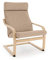 Vinylla Ersatzbezug für Ikea Poang Stuhl (Kissen-Design 3, Polyester, Hellkhaki)