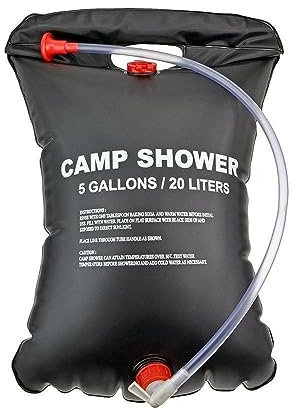 Wasserbeutel 20L Outdoor Camping Wandern Solar Dusche Tasche Heizung Camping Dusche Klettern Trinkbeutel Schlauch Umschaltbarer Duschkopf
