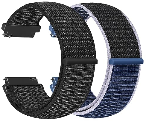Vodtian 22mm Nylon Armband Kompatibel mit Samsung Galaxy Watch 3 45mm/Galaxy Watch 46mm/Gear S3 Classic/Frontier/Garmin Vivoactive 4, Ersatz Sport Loop Uhrenarmband für Damen Herren
