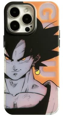 Qsiyitgo Laser Effect Anime Case for iPhone 15 PRO MAX, Light Weight Stylish Design Comfortable Grip Protective Phone Hard Cover