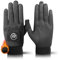 LOVMEAD Winter Golfhandschuhe Herren Linke/Rechte Hand Mit Ball Marker Warm Paar, WinterSof Kaltes Wetter Golf Handschuh Beide Hände Weicher Komfort (Schwarz, M)