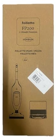 Premium Filterbeutel für Vorwerk Kobold VK200 / VK220s / RB7s, 6 Stück