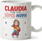MUGFFINS Tazas Personalizadas para NOVIA - En Español - ¡Eres Súper! - 11 oz / 330 ml - Regalo personalizable original y divertido