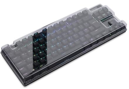 Decksaver cover for SteelSeries Apex Pro TKL (2023) keyboard series - Smoked/clear protective lid, made in the UK - the gamers' choice for unbeatable protection