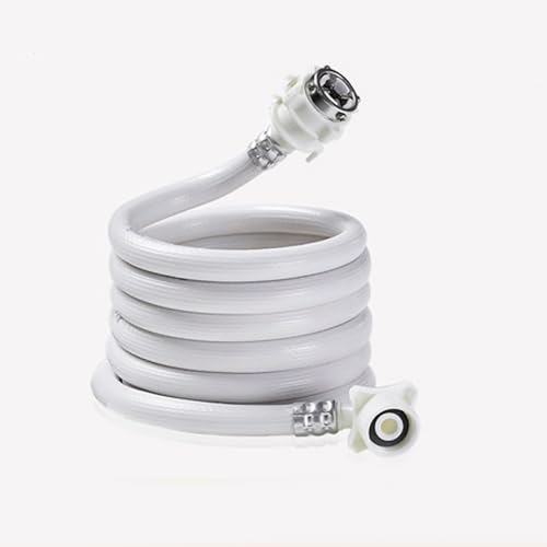 Washer Water Inlet Hose PVC Washing Machine Water Inlet Pipe with Steel Connector Extension Tube Washing Machine Hoses for Water Injection 4m/157.5in