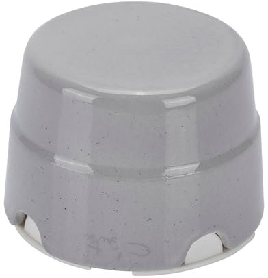 FANTON Scatola di derivazione in ceramica Ø 80 mm colore grigio vintage per impianti stile retrò cassetta rotonda in porcellana 84033GR