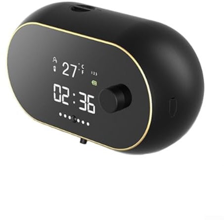 450ML intelligent Toilet Bowl Cleaner,Automatic Toilet Cleaning Robot with Self-Cleaning, HD Screen Display, Strong Water Flow, Low Liquid Automatic Reminder, IPX5 Waterproof (Foam Black)