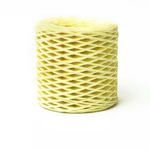 Hilo de paja de rafia de 150M/bola, hilo de paja de papel para tejer, sombrero de ganchillo, embalaje de flores de lujo, Material hecho a mano de verano