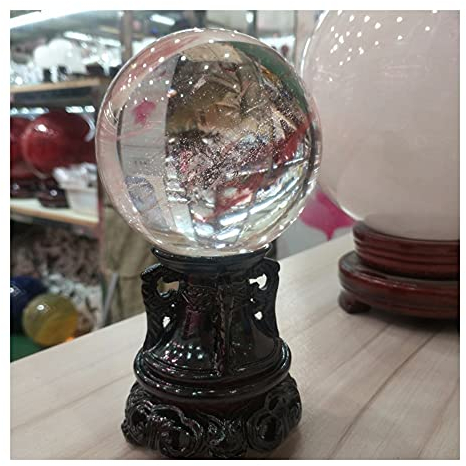 EKFBQBGW Artesanías de Piedra Bola de Cristal de fundición Bola de Cristal mágica Feng Shui Natural, Gema decoración de la habitación