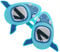 Yardenfun Hawaiianische Party Sonnenbrille Im Haifisch Design Lustige Strandbrille für Erwachsene und Kinder Perfekte Foto Requisite für Themenpartys und Hawaii Dekorationen