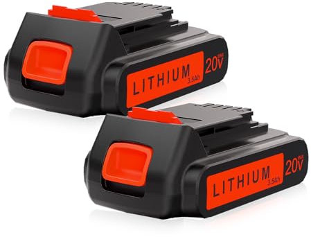 NEPOWILL 2 Packs 20V 3.5Ah Lithium Battery for Black and Decker 20V Lithium Battery LBXR20 LB20 LBX20 LBX2020 LST220, Compatible with Black & Decker 20V Power+ Tools LCS1020 Battery