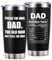 VivaJoy Regalo per la festa del papà – Bicchiere con scritta Best Dad Ever Tumbler da 590 ml – Regalo premuroso per la festa del papà da parte della figlia e del figlio – Regalo significativo di