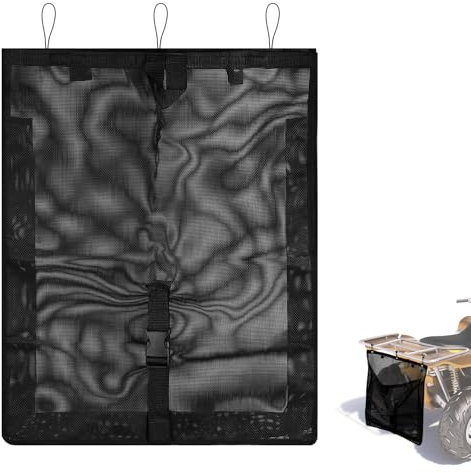 NQEUEPN Mesh Müllsäcke, PVC-Netzspeicher-Taschen im Freien Mülleimer Mesh-Taschen mit Polaris Rzr Can-Am Cfmoto Teryx Mule Arctic Cat Pioneer Golf Carts Boote kompatibel