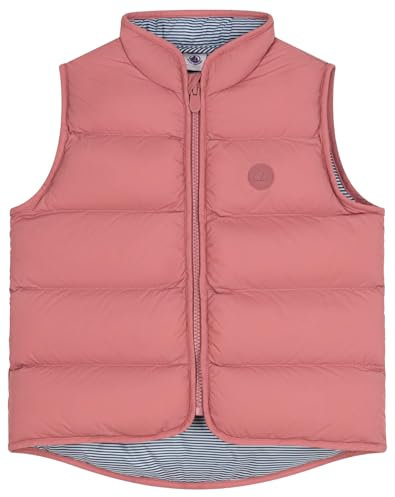 Petit Bateau A0BBC Doudoune sans Manches, Rose, 5 Ans Fille