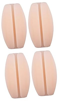 VALICLUD 4paio Cuscinetti Spalline Reggiseno Silicone Antiscivolo Bianchi Color Carne Per Comfort E Decompressione Soluzione Per Strap Dolorose