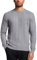WJL WHISPERING JONES LONDON Mens Cable Knit Jumper Thick Weave Pullover Winter Fisherman Logo Knitted Sweater Long Sleeve Warm, Grey - FE, L