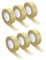 sourcing map Lot de 6 rouleaux de ruban adhésif Washi à paillettes dorées de 1,5 cm x 5,5 m pour décoration de festival, scrapbooking, planificateur, bricolage