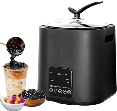 XCSCUK Commercial Pearl Cooker, 9L Automatic Tapioca Maker Machine, with Touchscreen and Timer Function,for Bubble Tea Sago Pearl Milk Tea