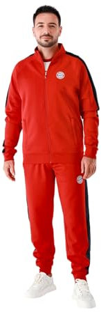 FC Bayern München | Trainingsanzug I Jogginganzug I Essential | Unisex | Rot | 2XL