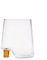 Gamba de Vero Zafferano Bicchiere in vetro borosilicato colore Giallo Oro box 6 pezzi
