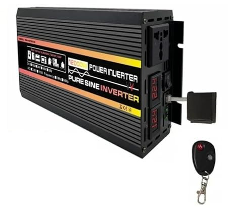 Onduleur 10000/12000W 12/24V À 220V Onde Sinusoïdale Onduleur Système Solaire/Panneau Solaire/Maison/Extérieur/Camping Convertisseur(12000W,24V_220V50HZ)