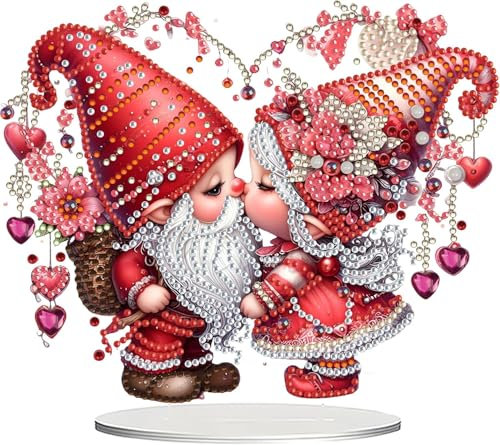 Guidre DIY Diamant Desktop Ornament,Diamond Painting Ostern Desktop-Ornament, Speziell geformter Kristall Osterhase,Oster Hase Geschenk,Diamant Kunstmalerei Tischdekoration Diamant (E)