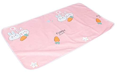 Abaodam Inkontinenzbetteinlagen inkontinenzauflage einlagen -bettwäsche blenden Bucht für Inkontinenzpatienten Harninkontinenz-Matte Ökologische Baumwolle Rosa