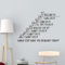 ANATTASOUL Pegatinas de Pared Hombres y Escalera Vinilos Decorativos Adhesivos Pared Dormitorio Salón Comedor Baño