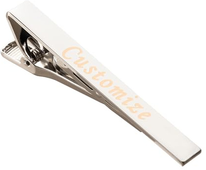 UNICGIFT Krawattenklammern, personalisierbar, gravierte Krawattennadel, Geschenk für Männer und Jungen, zur Hochzeit, Party, Vatertag, professioneller Business-Stil