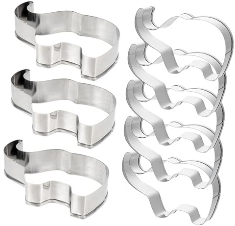 BESPORTBLE 8 Stück Teiliges Elefant aus Edelstahl Praktische Keksausstecher für Plätzchen Kuchen Geeignet für DIY backen und Kreative Gebäckformen